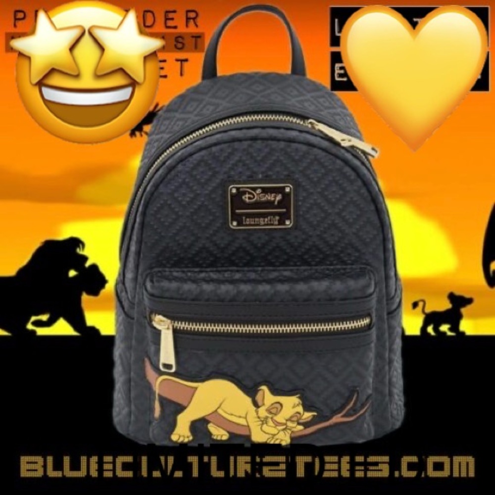 Disney Loungefly limited ed sleeping Simba backpack